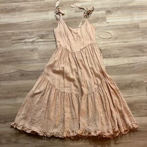 Of Her Own Kind Mirabelle Dress, M 100% linen